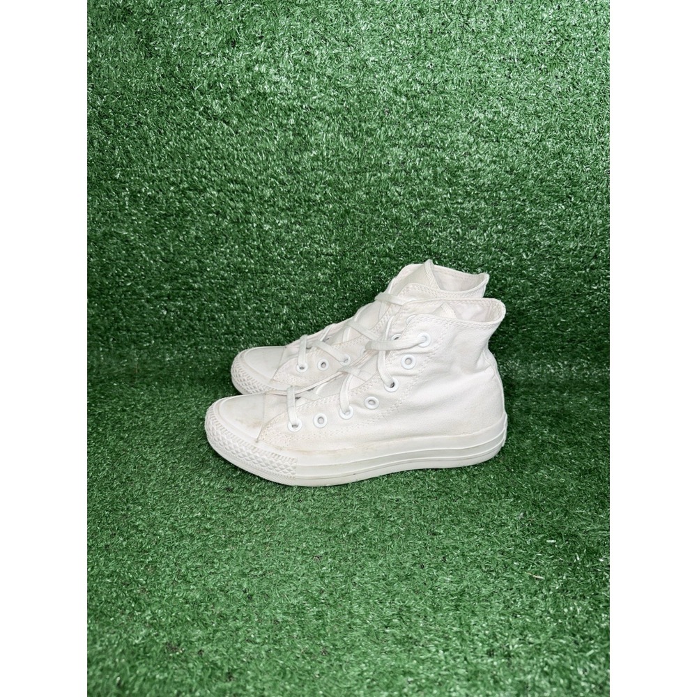 Converse Shoes Women Size 5.5 Chuck Taylor All Star High Top White Skate Sneaker - Picture 4 of 11